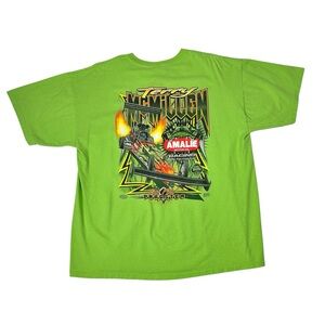 Terry McMillen NHRA Drag Racing T-Shirt Top Fuel Dragster Amalie Oil Size XL